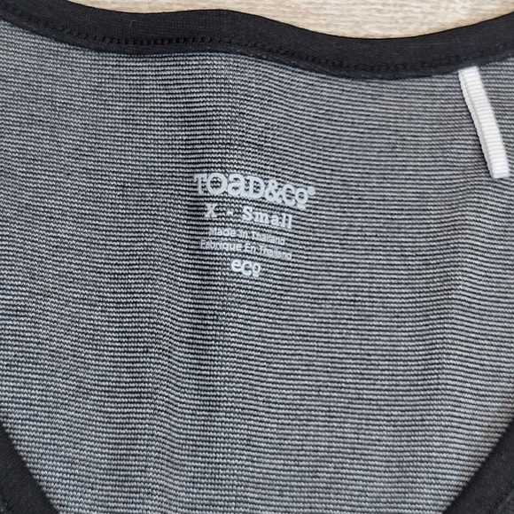 Toad & Co Tomboy 1 Pocket Dress Pullover Stretch Long Sleeve Vneck XS - Picture 4 of 7